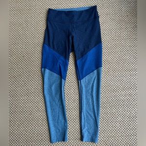 Outdoor Voices Springs leggings in navy, deep sea, mist